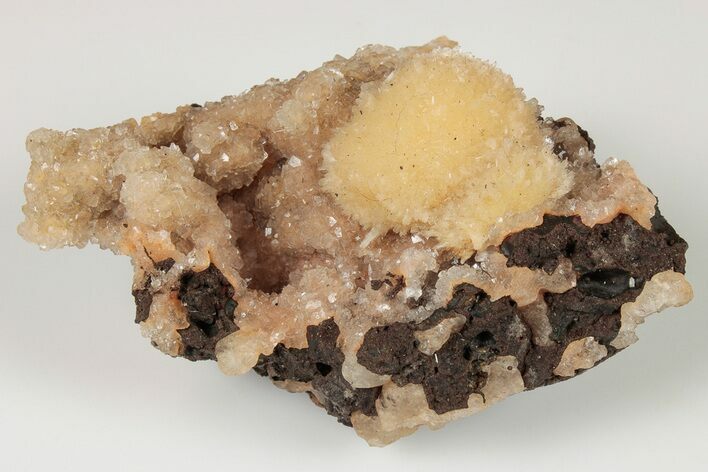 Thomsonite (Zeolite) On Heulandite - Maharashtra, India #191961